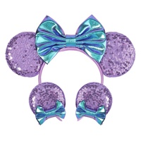 Nouveauté : Bandeau pour enfants avec nœud en sequins et oreilles de souris