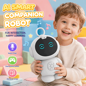 <span class=keywords><strong>Robot</strong></span> éducatif intelligent IA, prise en charge multilingue, certifié EN71, fonctions lumineuses et sonores, vente en gros - Product Image 3