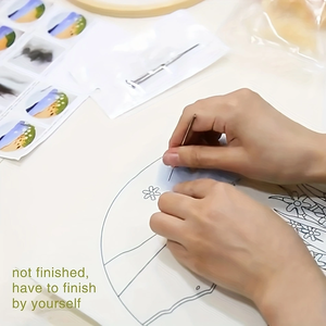 Chenistory Tự Làm Len Nỉ Tranh Thêu Khung Handmade Kim Len Sơn Hình Ảnh Nhà Decors Thủ Công Mỹ Nghệ Vải - Product Image 2