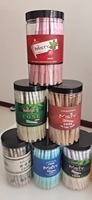 Yuyang 84/98/109mm Cônes en papier kraft de qualité supérieure, faits à la main, jetables, écologiques, biodégradables, de qualité alimentaire, imprimés en quatre couleurs