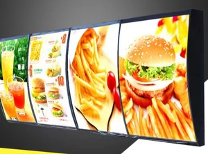 Siêu mỏng đặt hàng TV hộp Đèn đặt hàng giá danh sách ánh sáng treo thanh biển quảng cáo cửa hàng trà sữa menu thẻ hiển thị hồ quang - Product Image 3