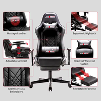 Fauteuil de jeu en cuir Racing Gamer avec expédition de course et jeu d'ordinateur ergonomique personnalisé Razer Chinese Gam