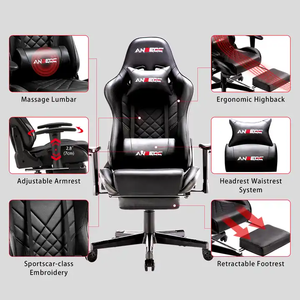 Fauteuil de jeu en cuir Racing <span class=keywords><strong>Gamer</strong></span> avec expédition de course et jeu d'ordinateur ergonomique personnalisé <span class=keywords><strong>Razer</strong></span> Chinese Gam - Product Image 2