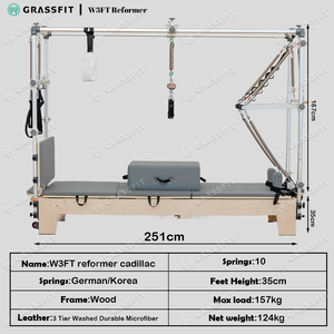 <span class=keywords><strong>Table</strong></span> de Pilates Combinée 3-en-1 Caformer Professionnelle <span class=keywords><strong>avec</strong></span> Trapèze Intégré – Équipement de Pilates Complet pour Studio - Product Image 3