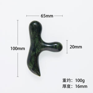 Herramienta de Masaje Gua Sha de Jade Natural Xiuyan, Masajeador Corporal Eléctrico para Aliviar el Dolor Facial y Corporal, Uso Doméstico - Product Image 5