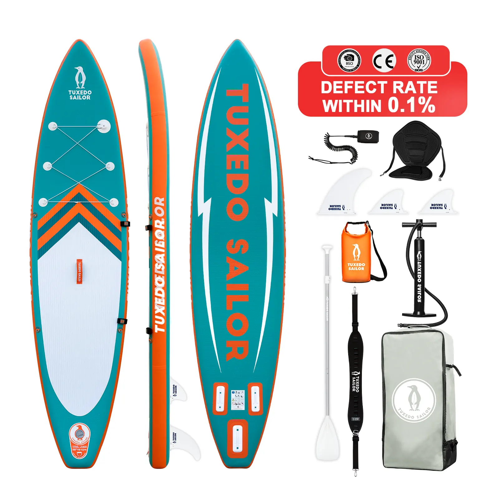 Suporte inflável de prancha de surf, placa de surf inflável de apoio para placa de surf