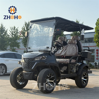 La dernière voiturette de golf électrique tout-terrain 3-4 places avec batterie au lithium certifiée CE et DOT, 30-50 km/h, compatible avec les véhicules de club