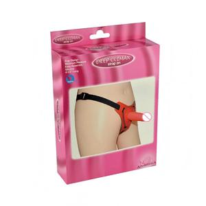 Correa en <span class=keywords><strong>Dildo</strong></span> Silicona Suave Ecológico Realista Arnés Ajustable Parejas Juguete Sexual Carne Rosa Púrpura Rojo - Product Image 4