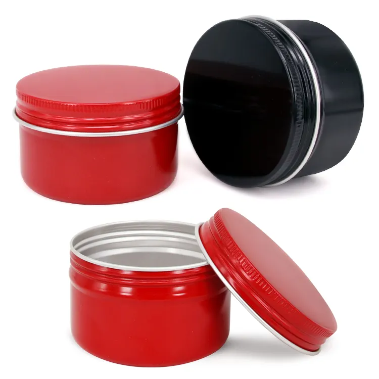 En stock 20g 30g 50g 60g Aluminium métal Pot conteneur boîte de conserve en aluminium Pot vide Boîte de conserve en aluminium vis top boîtes