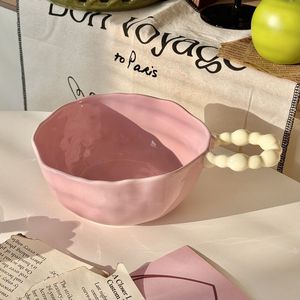 Bol à riz, nouilles, soupe, yaourt, fruits, style américain, multi-usages, retour à l'école, en céramique de couleur sucre de roche <span class=keywords><strong>orientale</strong></span> - Product Image 6