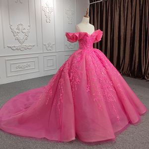 ชุดราตรีออกงานปักลายผ้าออร์แกนซ่าแบบเปิดไหล่ สายเดี่ยว รุ่น Jancember 9986-1 - Product Image 3