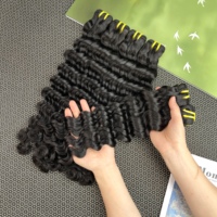 Paquetes de Cabello Humano Virgen sin Procesar de Grado 12A, Ondulado Profundo, de 10-30 Pulgadas, Doble Trama, Envío Rápido, Proveedor