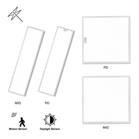 Nouveau Produit École Boutique Bureau Dimmable Éclairage 24w 40W 70W Forme Carrée Led Panneau Lumineux avec Capteurs