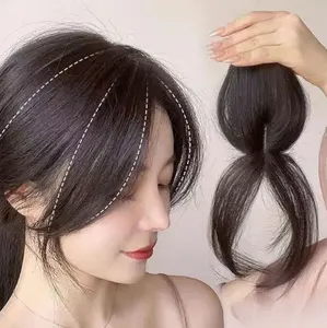 Giá bán buôn 3D tóc bangs cho phụ nữ Pháp rìa 100% bất tóc con người mở rộng thay thế bang