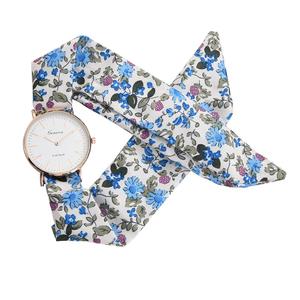 Fiore delle Donne di modo Arco Floreale Orologio Da Polso Sciarpa Della Fascia Del Partito Vigilanza Casuale Relogio Feminino Montre Femme <span class=keywords><strong>Regalo</strong></span> Delle Donne - Product Image 3