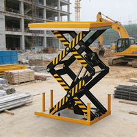 Plateforme élévatrice à ciseaux fixe et stable / Plateforme élévatrice hydraulique antidérapante avec soupapes de sécurité