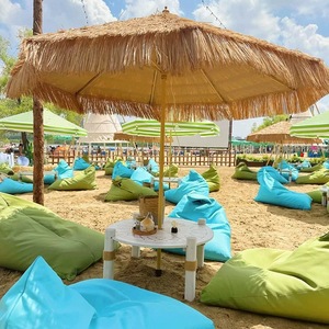 Chaise de plage inclinable portable imperméable Net Green pour camping en extérieur, café et festival de musique - Product Image 6