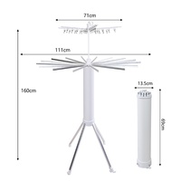 Vente chaude Portable ABS Trépied Pliant Intérieur Blanchisserie Vêtements Étendoir Airer Vêtement Cintre Pliable Debout pour Salle De Bains