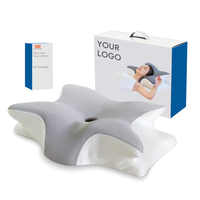 Oreiller de sommeil cervical orthopédique YUE RISE, moderne, respirant, ergonomique, en fibre de polyester, pour soulager la douleur au cou et aux épaules
