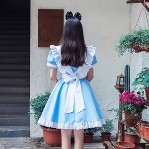 Costume Lolita <span class=keywords><strong>Alice</strong></span> mignon et doux pour Halloween, Noël, <span class=keywords><strong>jeux</strong></span>, fête dans le <span class=keywords><strong>pays</strong></span> <span class=keywords><strong>des</strong></span> <span class=keywords><strong>merveilles</strong></span>, cosplay, robe de femme de chambre, uniforme, personnage Daisy - Product Image 3