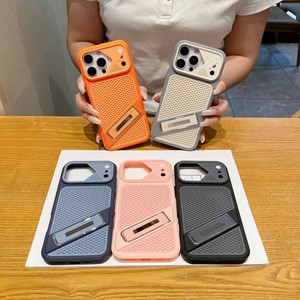 เคสกันกระแทกและป้องกันรอยนิ้วมือ พร้อมขาตั้งแบบซ่อน ดีไซน์หรูหรา ระบายความร้อนได้ดี สำหรับ iPhone 18 17 16 15 14 13 Pro Max - Product Image 1