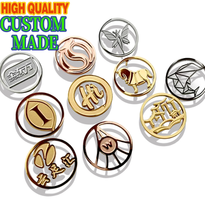 Produzione di Badge Personalizzati in Lega di Zinco, con Finitura a Lacca, Smalto e Galvanizzazione per Loghi Aziendali, Stile Moderno Feng Shui - Product Image 1