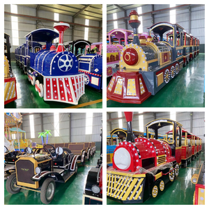 Trung Quốc Nhà Máy Nhà Cung Cấp Ngoài Trời Giá Rẻ Giá Trẻ Em Vui Chơi Giải Trí Công Viên Trò Chơi Máy Hạnh Phúc Điện Mini Trackless Train - Product Image 3