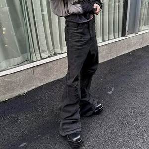 Jeans Homme Coupe Slim Droite Légère Style Urbain Américain Effet Vieilli et Enduit de Cire pour le Printemps – Vente en Gros Transfrontalière - Product Image 4