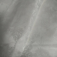 Tissu de Satin de Viscose de soie Jacquard de brocart de soie blanche de haute qualité pour la robe Luxueux 19mm PFD préparé pour la teinture/impression