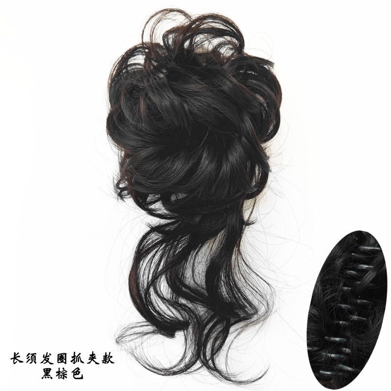 Attache cheveux longs style pince à griffes [marron/noir]