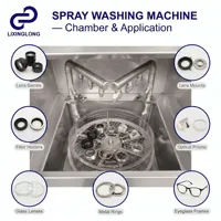 Équipement de nettoyage industriel à pulvérisation rotative pour le nettoyage des boîtiers de lentilles optiques, machine de lavage industrielle commerciale, machine de pressage