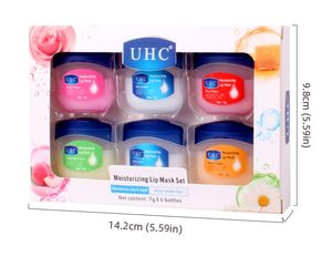 Rouge à lèvres UHC, 6 ensembles de masques hydratants pour les lèvres, pour hommes et femmes, soin des lèvres, anti-dessèchement, version anglaise - Product Image 5