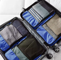 Cube d'emballage extérieur étanche personnalisé en gros 4 pièces avec fermeture à glissière organisateur de bagages de voyage Cube d'emballage de compression