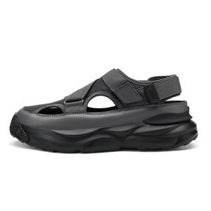 Sandales polyvalentes pour hommes, personnalisables en usine (logo, OEM, ODM), idéales pour toutes les occasions estivales, avec coutures durables et adaptées à l'utilisation en piscine. - Product Image 3