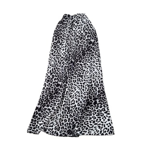 Jupe en satin imprimé léopard haut de gamme pour femme, coupe ajustée, style queue de poisson, polyvalente, pour l'été, inspirée de la mode française - Product Image 3