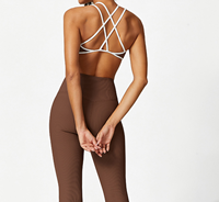 Ensemble de 6 pièces de vêtements de yoga pour femmes grandes tailles, sous-vêtements de sport amples à cordon de serrage, manches longues, en Spandex/Nylon, pour la gym et le fitness