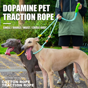 Laisse pour chien en corde de nylon à dégagement rapide, laisse d'entraînement anti-nœuds et antidérapante, sangle de harnais pour animaux de compagnie - Product Image 1