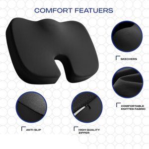 <span class=keywords><strong>Coussin</strong></span> <span class=keywords><strong>de</strong></span> siège <span class=keywords><strong>ergonomique</strong></span> en mousse à mémoire <span class=keywords><strong>de</strong></span> <span class=keywords><strong>forme</strong></span> en <span class=keywords><strong>forme</strong></span> <span class=keywords><strong>de</strong></span> U pour soulager le coccyx et compatible avec toutes les chaises - Product Image 3