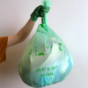 ถุงช้อปปิ้งแบบม้วน HDPE/LDPE ดีไซน์ใหม่ ใส พิมพ์ลายข้างได้ ปิดผนึกด้วยความร้อน สำหรับซุปเปอร์มาร์เก็ต  โลโก้สั่งทำได้ ย่อยสลายได้ทางชีวภาพ - Product Image 2