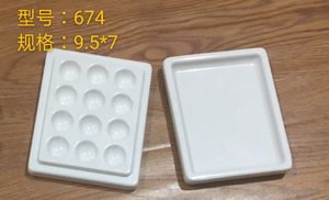 <span class=keywords><strong>Palette</strong></span> de peintures professionnelles en céramique, modèle artistique, avec motifs pour <span class=keywords><strong>aquarelle</strong></span>, couleur blanche, fournitures de peinture - Product Image 3