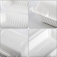 9 "x 6" Compartiment unique Sortez les conteneurs alimentaires Bagasse Jetable Clamshell to Go Conteneurs