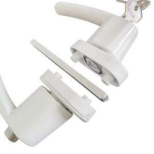 Cerradura de aluminio de estilo europeo para usar manija aerodinámica redonda elegante para puertas de tipo de acero de plástico - Product Image 6