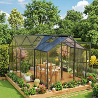 Solarium ou serre en verre confortable en forme de T de luxe fabriqué en Chine, qui peut être utilisé pour la plantation de loisirs et de divertissement