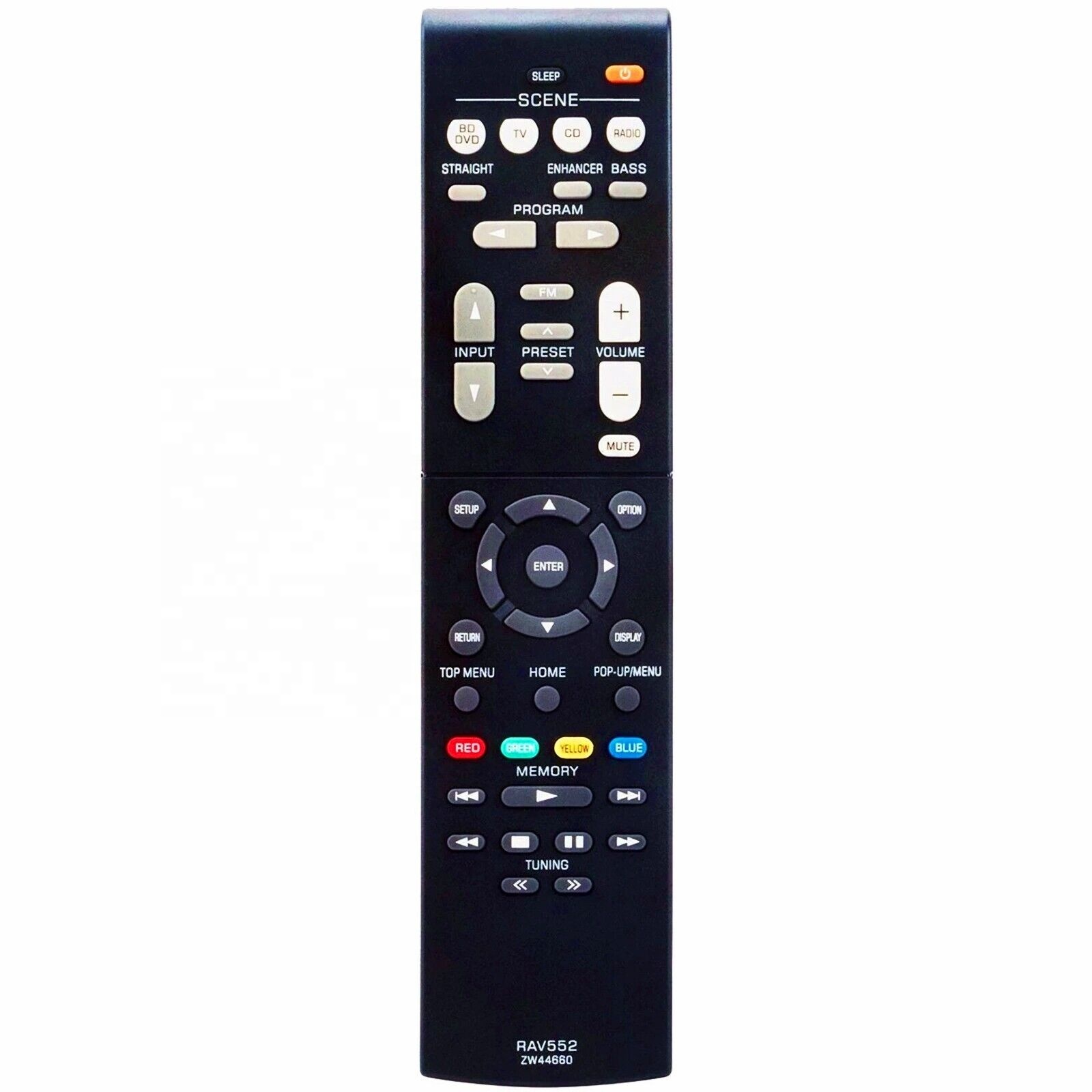 Yamaha RAV552 RX-V283 Remote Control - 4 Button Silicone Keypad