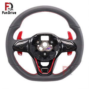 <span class=keywords><strong>Volante</strong></span> de Cuero Personalizado para VW <span class=keywords><strong>Golf</strong></span> 4 <span class=keywords><strong>5</strong></span> 6 7 7.<span class=keywords><strong>5</strong></span> 8 Mk4 Mk5 Mk6 Mk7 - Product Image 1