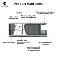 Kit de maison modulaire préfabriquée, montage facile, maison capsule pour expédition mondiale