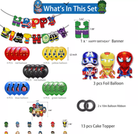 Décorations de fête d'anniversaire Super-héros ballons en Latex Super Spiderman jouets gonflables pour enfants ballons de douche