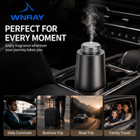 Diffuser Minyak Esensial Portabel untuk Mobil, Rumah & Ruang Tamu, Penyegar Udara Otomatis Hidup/Mati dengan Tombol, Diffuser Aroma Meja