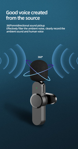 Wholesale Factory 2.4G Live Interview Outdoor Mini Lapel Portable Wireless Stereo Lavalier <b>Microphone</b> - Product Image 5