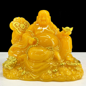 Ginseng <strong>Buddha</strong> <strong>Ornaments</strong> Cloth Bag Maitreya <strong>Buddha</strong> Ruyi Fortune <strong>Buddha</strong> Statue Home Offerings Living Room Decorations - Product Image 6